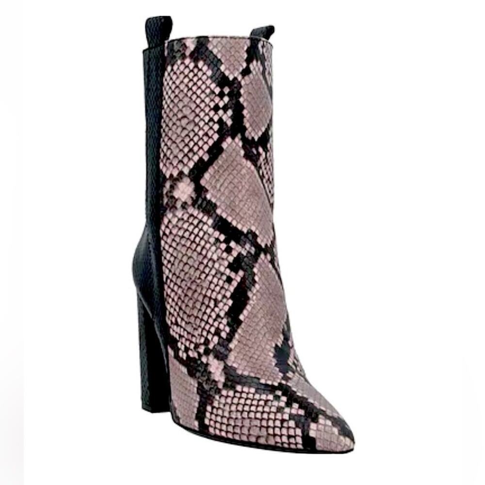 NEW Bruno Premi Black Croc Pointy Boots Sz 40